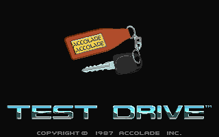 Test Drive atari screenshot