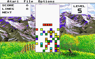 Tetris atari screenshot