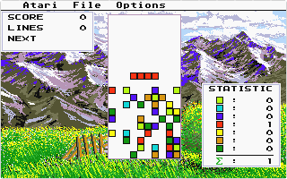 Tetris atari screenshot