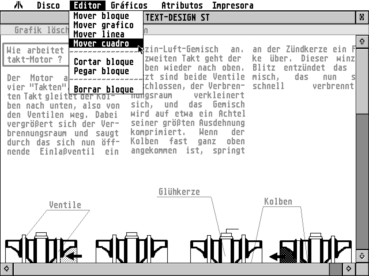 Text-Designer ST atari screenshot