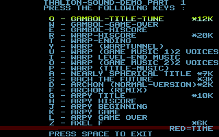 Thalion-Sound-Demo atari screenshot