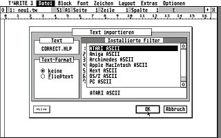 That's Write atari screenshot