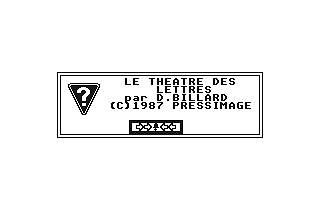 Théâtre des Lettres (Le) atari screenshot