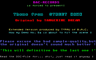 Theme from Street Hawk