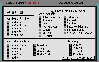 Third Courier (The) atari screenshot