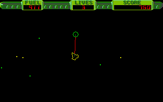 Thrust atari screenshot