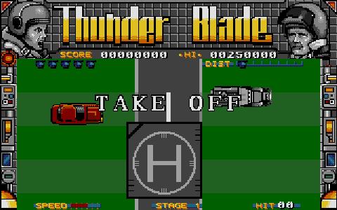 Thunder Blade atari screenshot