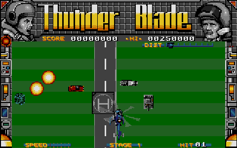 Thunder Blade atari screenshot