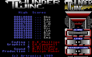 Thunderwing atari screenshot