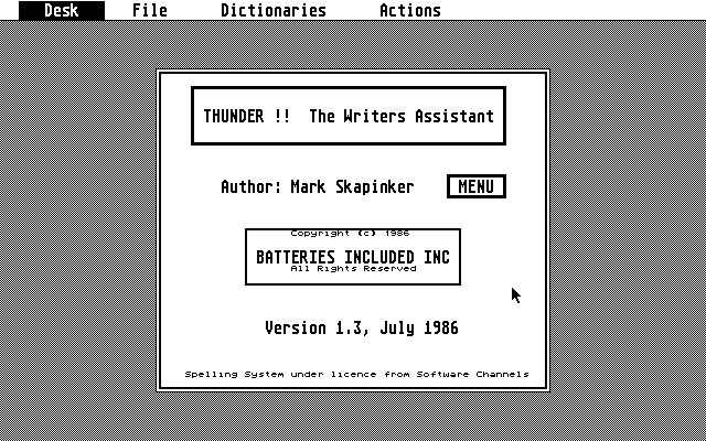 Thunder! - The Writers Assistant — screenshot 1
