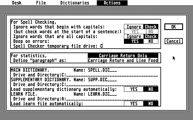 Thunder! - The Writers Assistant atari screenshot