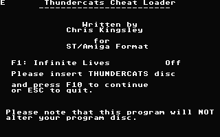 Thundercats Cheat Loader — screenshot 1