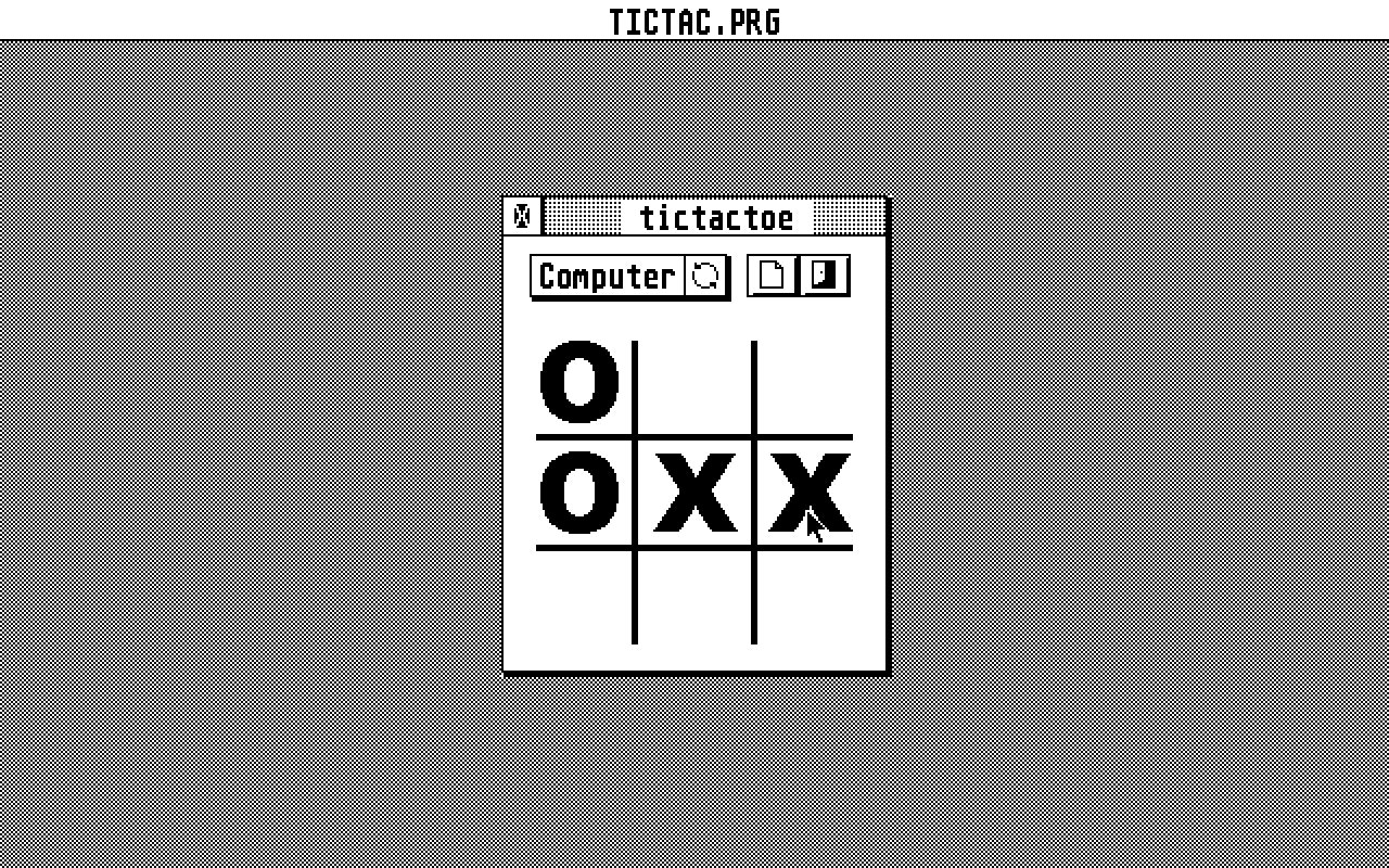 TicTacToe atari screenshot