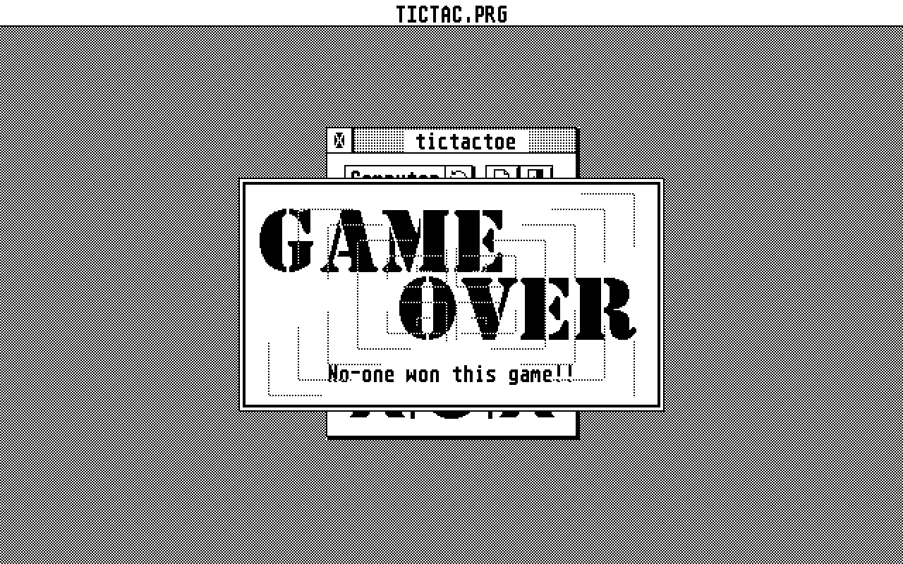TicTacToe atari screenshot