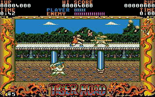 Tiger Road atari screenshot