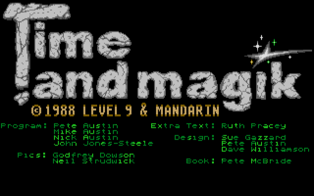 Time and Magik atari screenshot