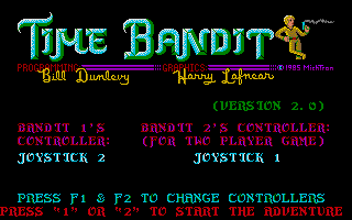 Time Bandit atari screenshot