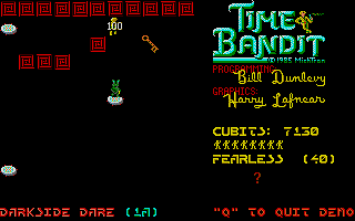 Time Bandit atari screenshot