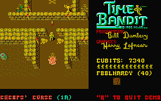 Time Bandit atari screenshot