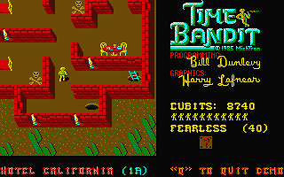 Time Bandit atari screenshot