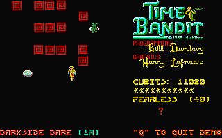 Time Bandit atari screenshot