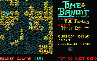 Time Bandit atari screenshot
