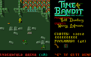 Time Bandit atari screenshot