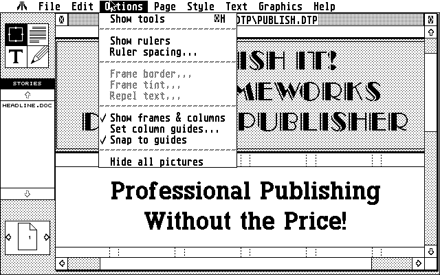 Timeworks Desktop Publisher ST atari screenshot