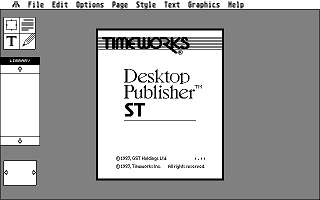 Timeworks Desktop Publisher ST atari screenshot