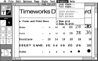 Timeworks Desktop Publisher ST atari screenshot