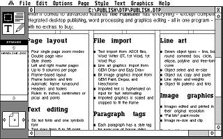 Timeworks Desktop Publisher ST atari screenshot