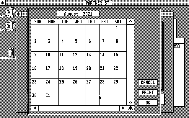 Timeworks Partner ST atari screenshot