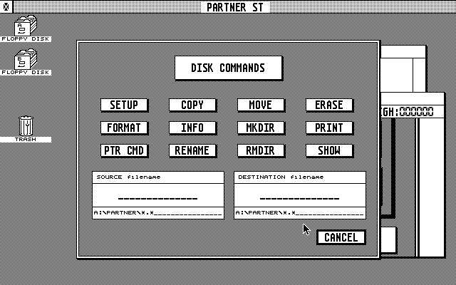 Timeworks Partner ST atari screenshot
