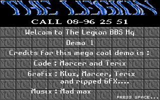 Legion BBS HQ Demo I