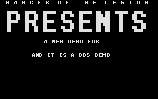 Wet Dreamz BBS Demo IV atari screenshot