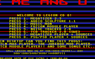TLN CD 8 Intro atari screenshot