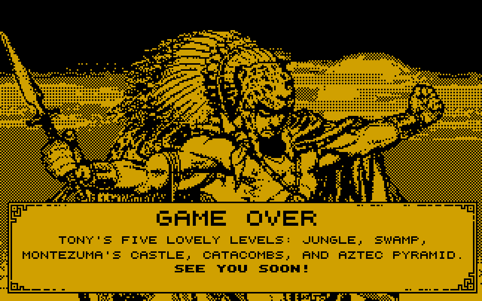 Tony - Montezuma's Gold atari screenshot