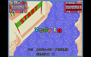 Toobin' atari screenshot