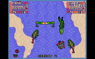 Toobin' atari screenshot