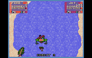 Toobin' atari screenshot