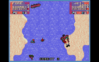 Toobin' atari screenshot