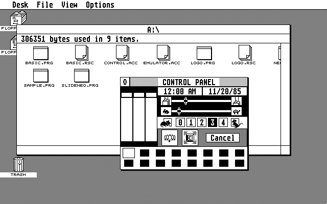 TOS 1.00 atari screenshot