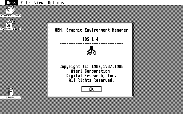 TOS 1.04 atari screenshot