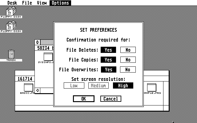 TOS 1.62 atari screenshot