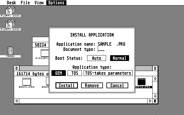 TOS 1.62 atari screenshot