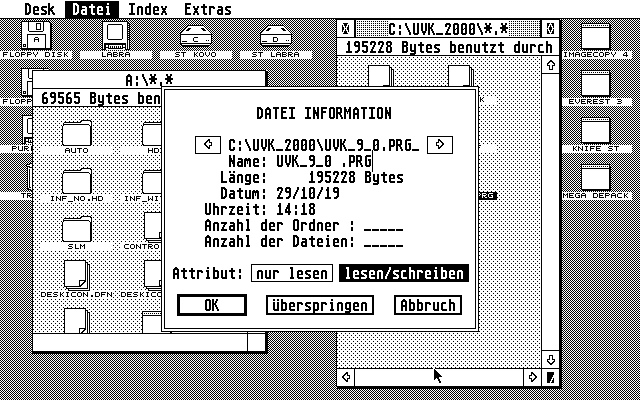 TOS 2.05 atari screenshot