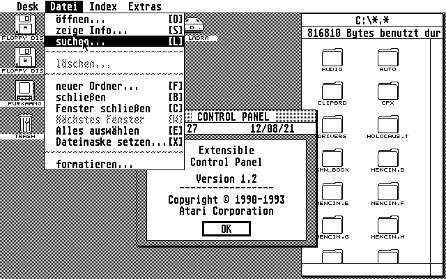 TOS 2.05 atari screenshot