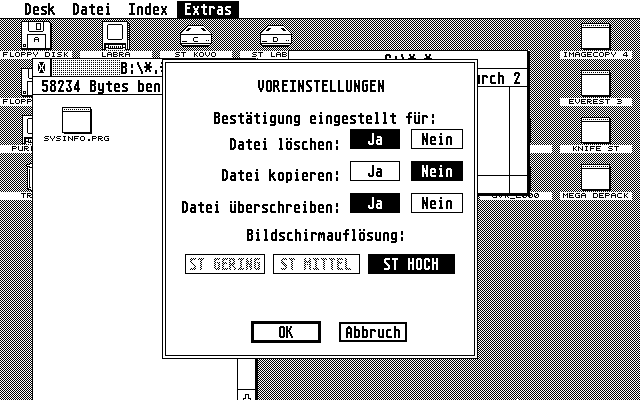 TOS 2.05 atari screenshot