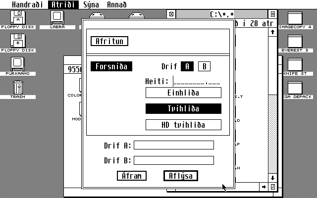 TOS 2.05 atari screenshot