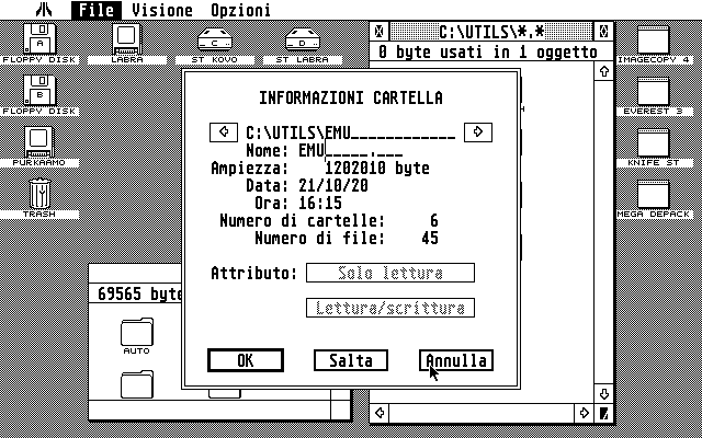 TOS 2.05 atari screenshot